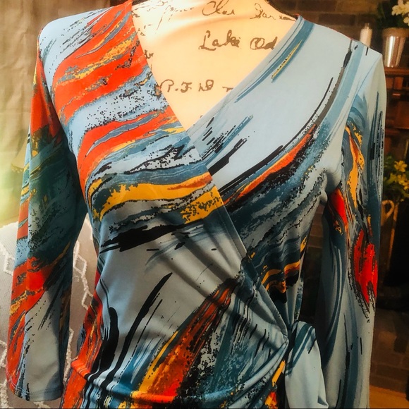 THE PERFECT FAUX WRAP DRESS - Picture 4 of 8